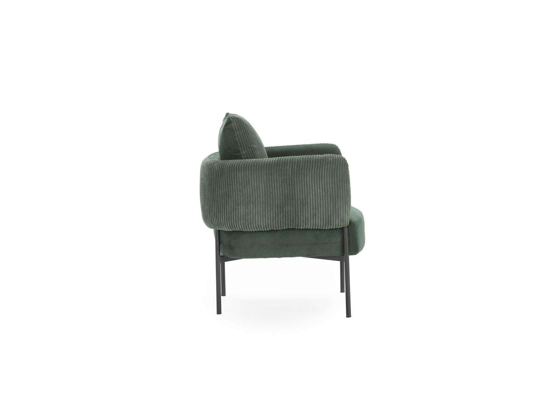 Gabin - Fauteuil De Table - Tissu Velours Côtelé
