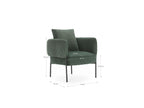 Gabin - Fauteuil De Table - Tissu Velours Côtelé