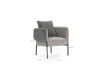 Gabin - Fauteuil De Table - Tissu Velours Côtelé