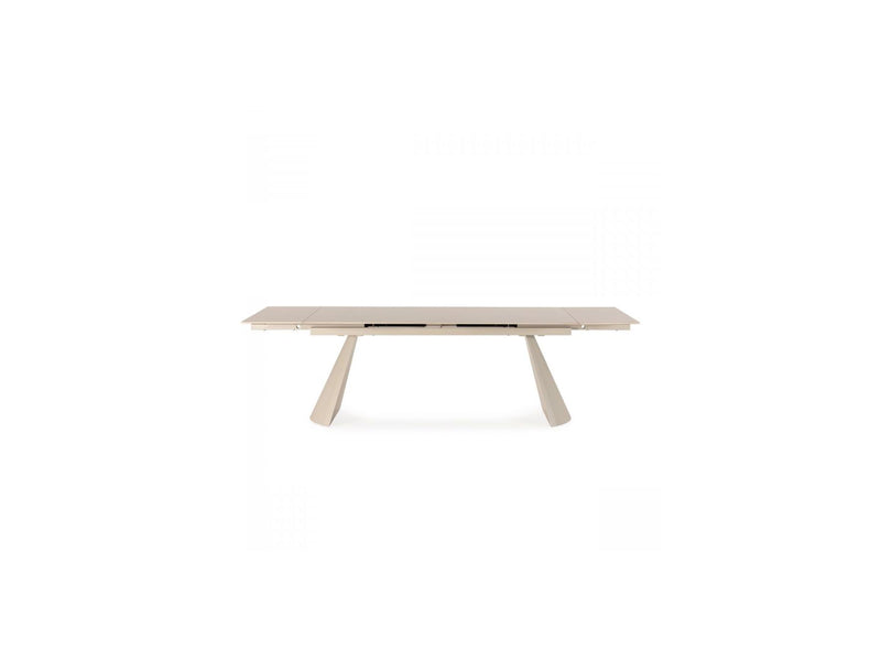 Table À Manger Extensible - Romeo - Plateau Pierre Effet Travertin