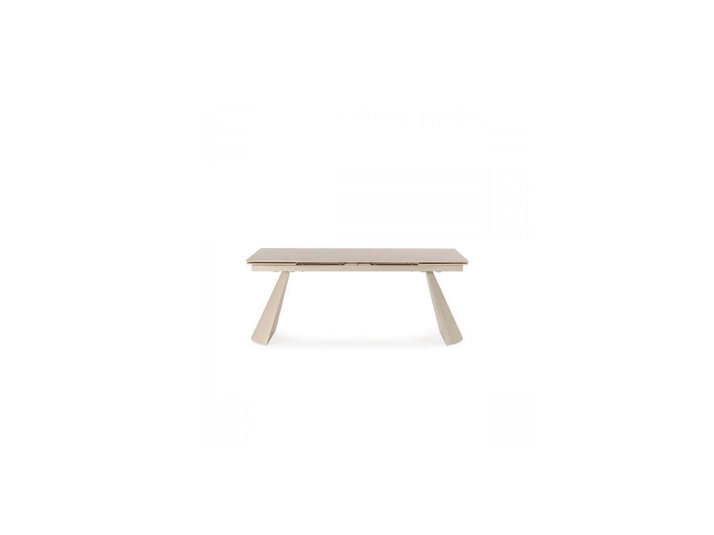 Mesa De Comedor Extensible - Romeo - Tablero De Piedra Efecto Travertino