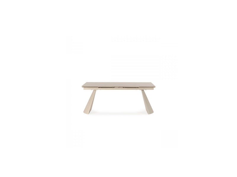 Table À Manger Extensible - Romeo - Plateau Pierre Effet Travertin