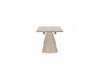Mesa De Comedor Extensible - Romeo - Tablero De Piedra Efecto Travertino