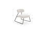 Manon - Lot De 2 Fauteuils - Tissu Bouclette