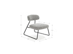 Manon - Lot De 2 Fauteuils - Tissu Bouclette