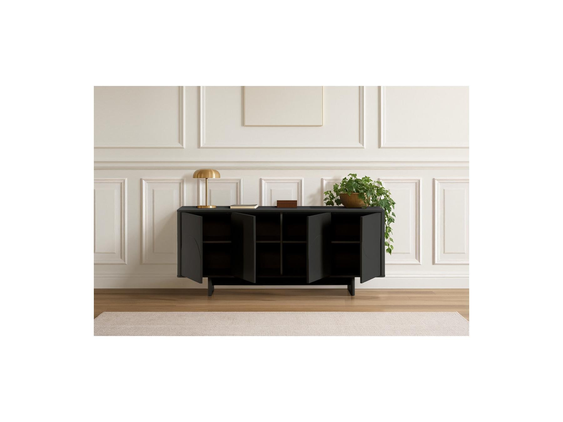 Esteban - 4-Door Sideboard - Geometric Shapes
