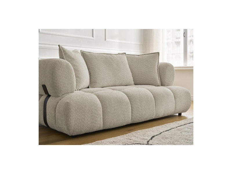 Canapé Droit Fixe 2 Places - Alya - Tissu Bouclette
