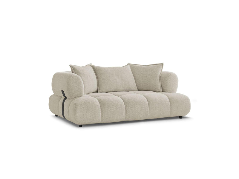 Canapé Droit Fixe 2 Places - Alya - Tissu Bouclette