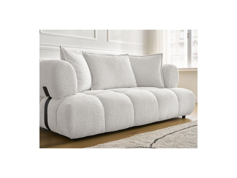 Canapé Droit Fixe 2 Places - Alya - Tissu Bouclette