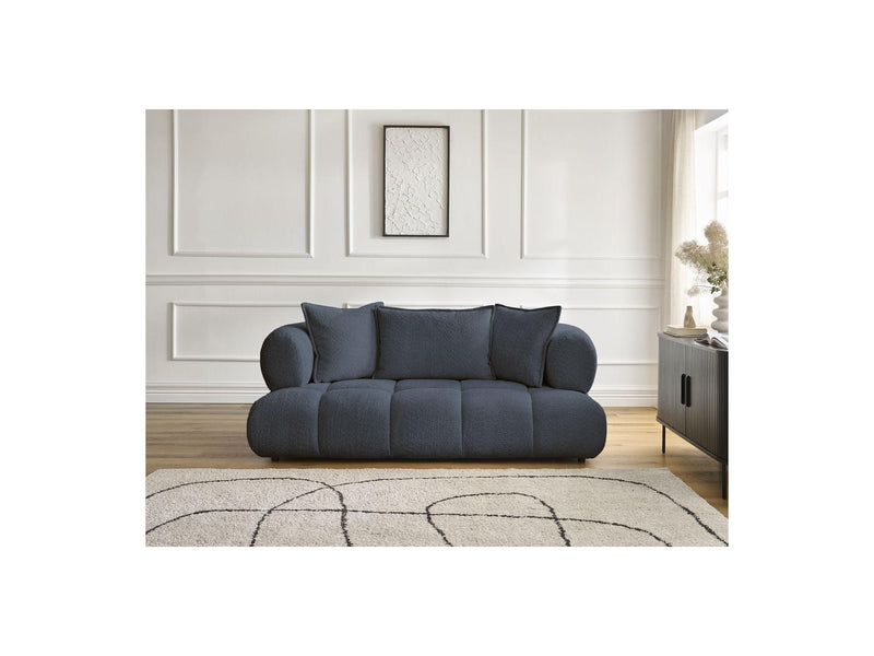 Canapé Droit Fixe 2 Places - Alya - Tissu Bouclette