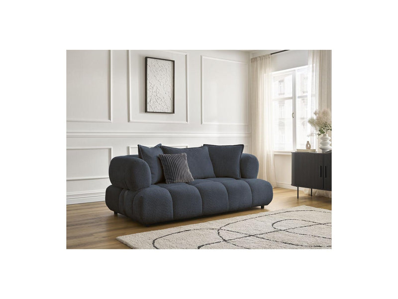 Canapé Droit Fixe 2 Places - Alya - Tissu Bouclette