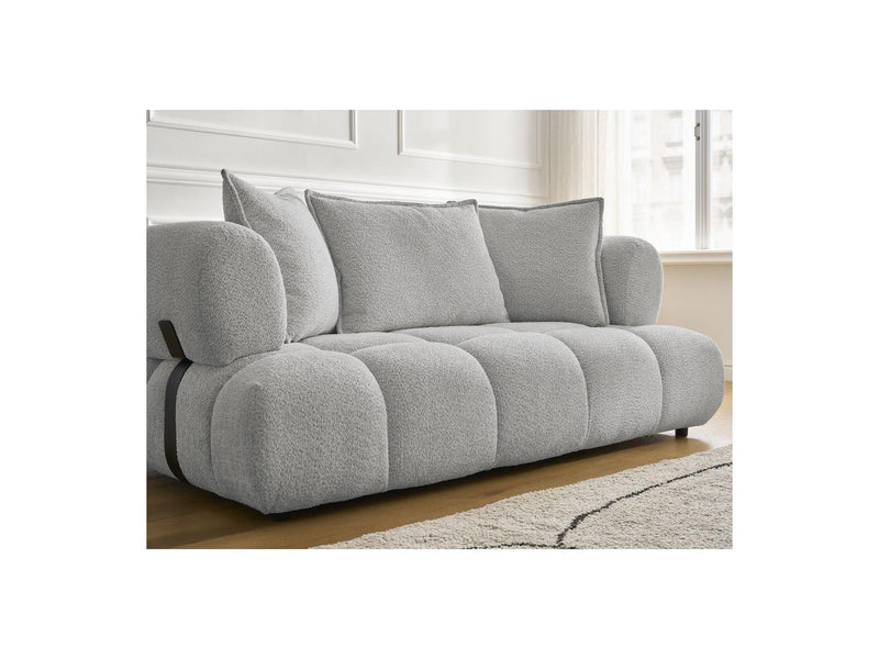 Canapé Droit Fixe 2 Places - Alya - Tissu Bouclette