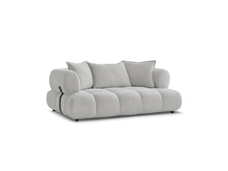 Canapé Droit Fixe 2 Places - Alya - Tissu Bouclette