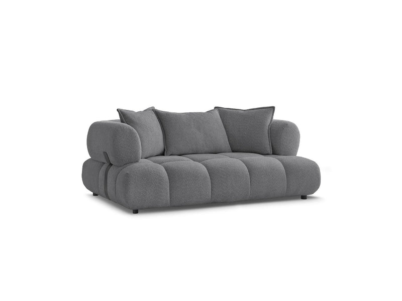 Canapé Droit Fixe 2 Places - Alya - Tissu Bouclette