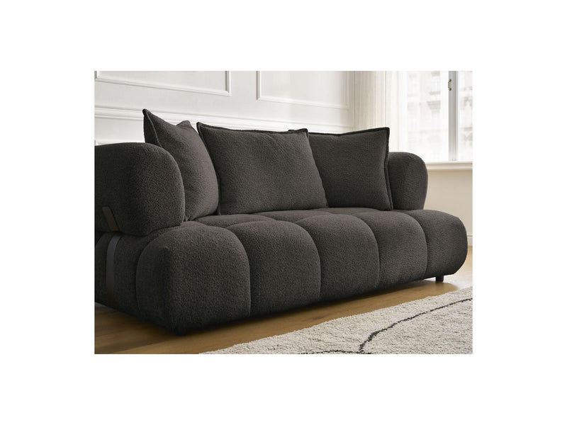 Canapé Droit Fixe 2 Places - Alya - Tissu Bouclette