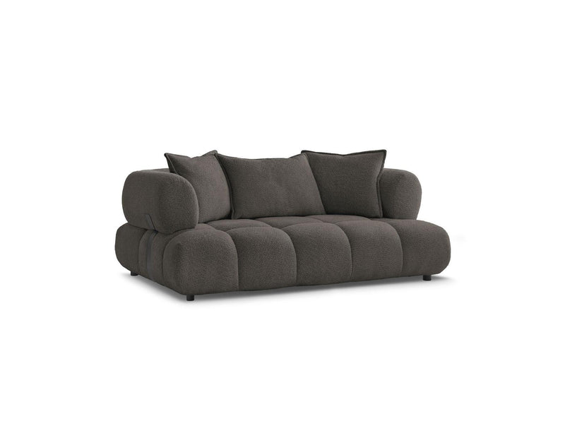 Canapé Droit Fixe 2 Places - Alya - Tissu Bouclette