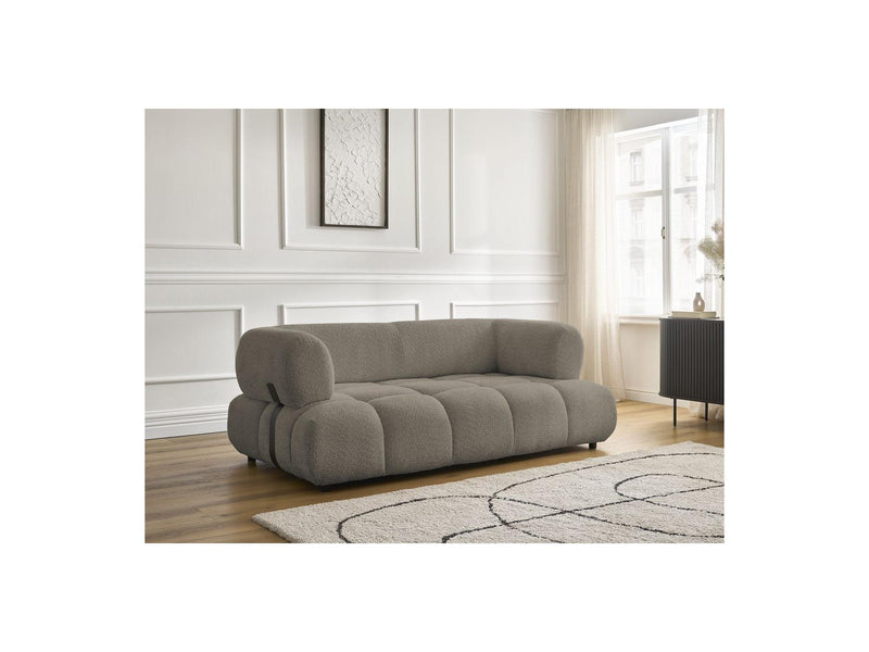 Canapé Droit Fixe 2 Places - Alya - Tissu Bouclette