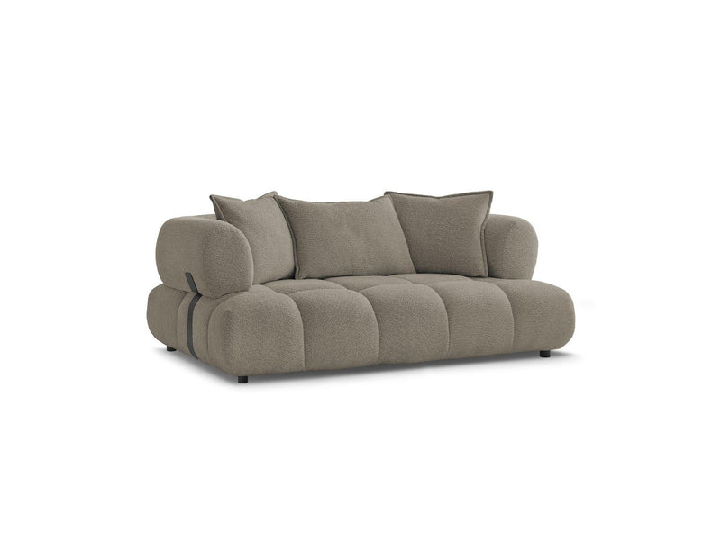 Canapé Droit Fixe 2 Places - Alya - Tissu Bouclette