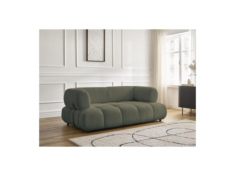 Canapé Droit Fixe 2 Places - Alya - Tissu Bouclette