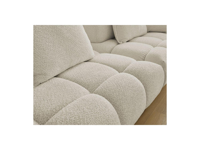 Canapé Droit Fixe 4 Places - Alya - Tissu Bouclette