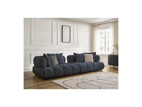 Canapé Droit Fixe 4 Places - Alya - Tissu Bouclette