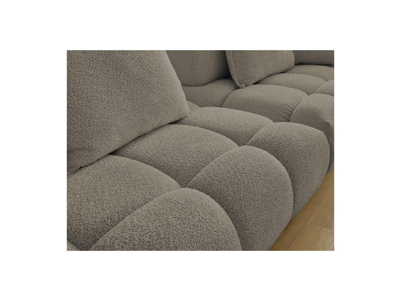 Canapé Droit Fixe 4 Places - Alya - Tissu Bouclette