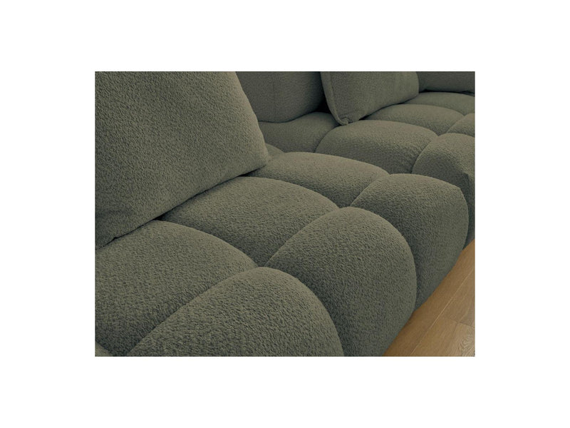 Canapé Droit Fixe 4 Places - Alya - Tissu Bouclette