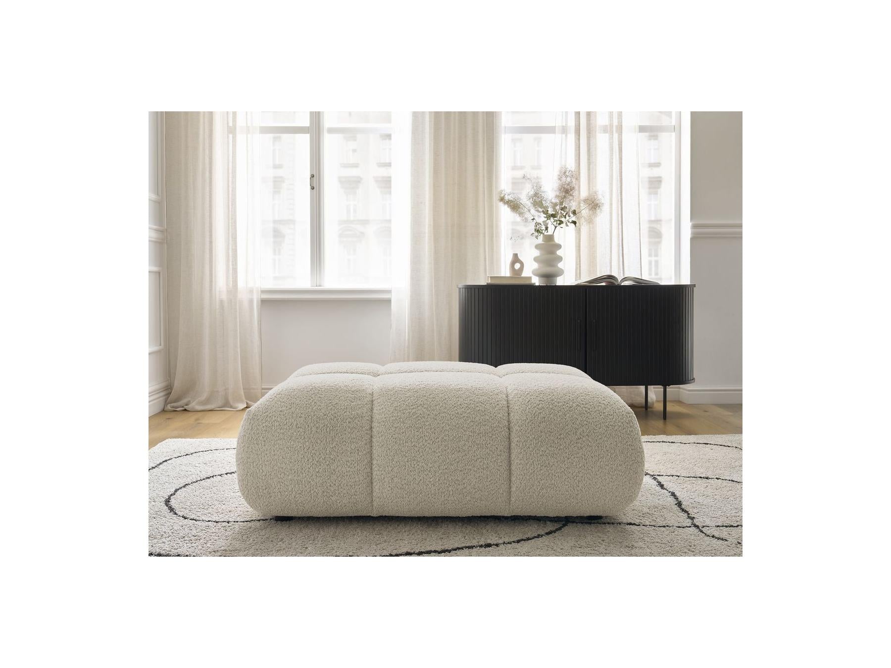 Alya - Pouffe - Bouclé Fabric