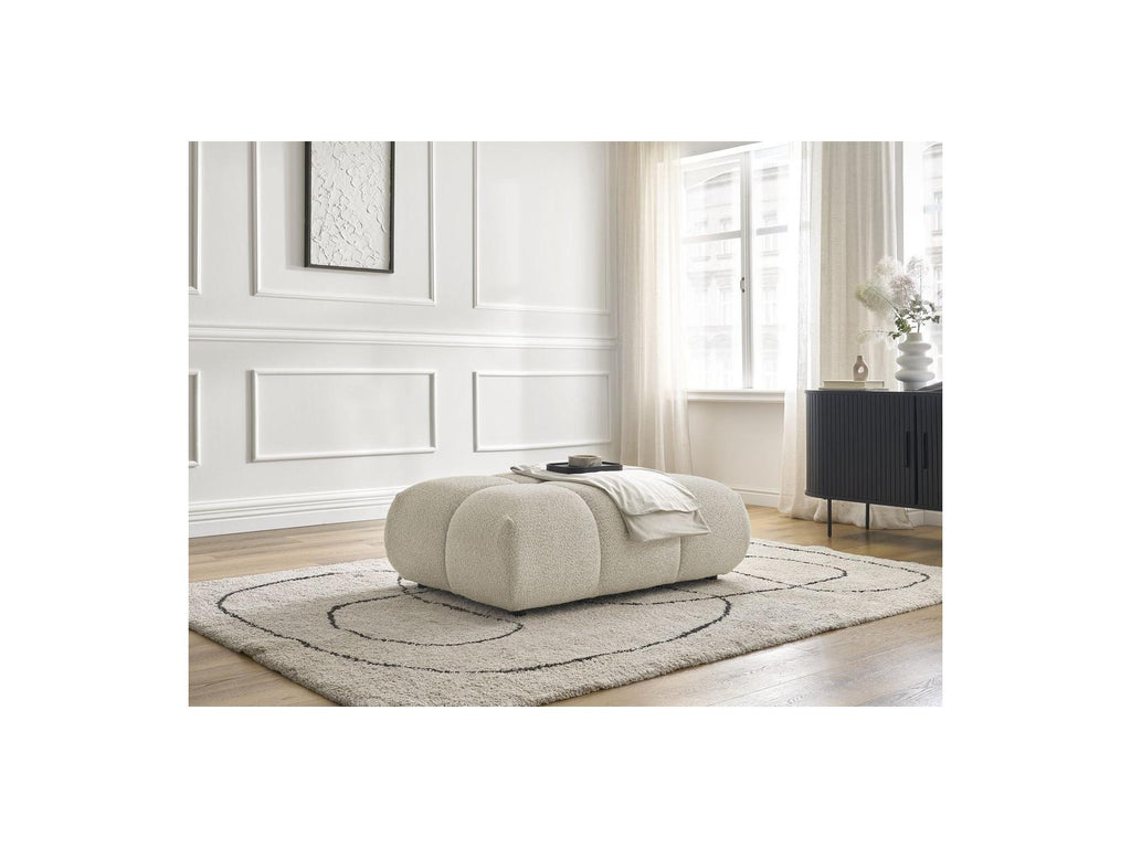 Alya - Pouffe - Bouclé Fabric