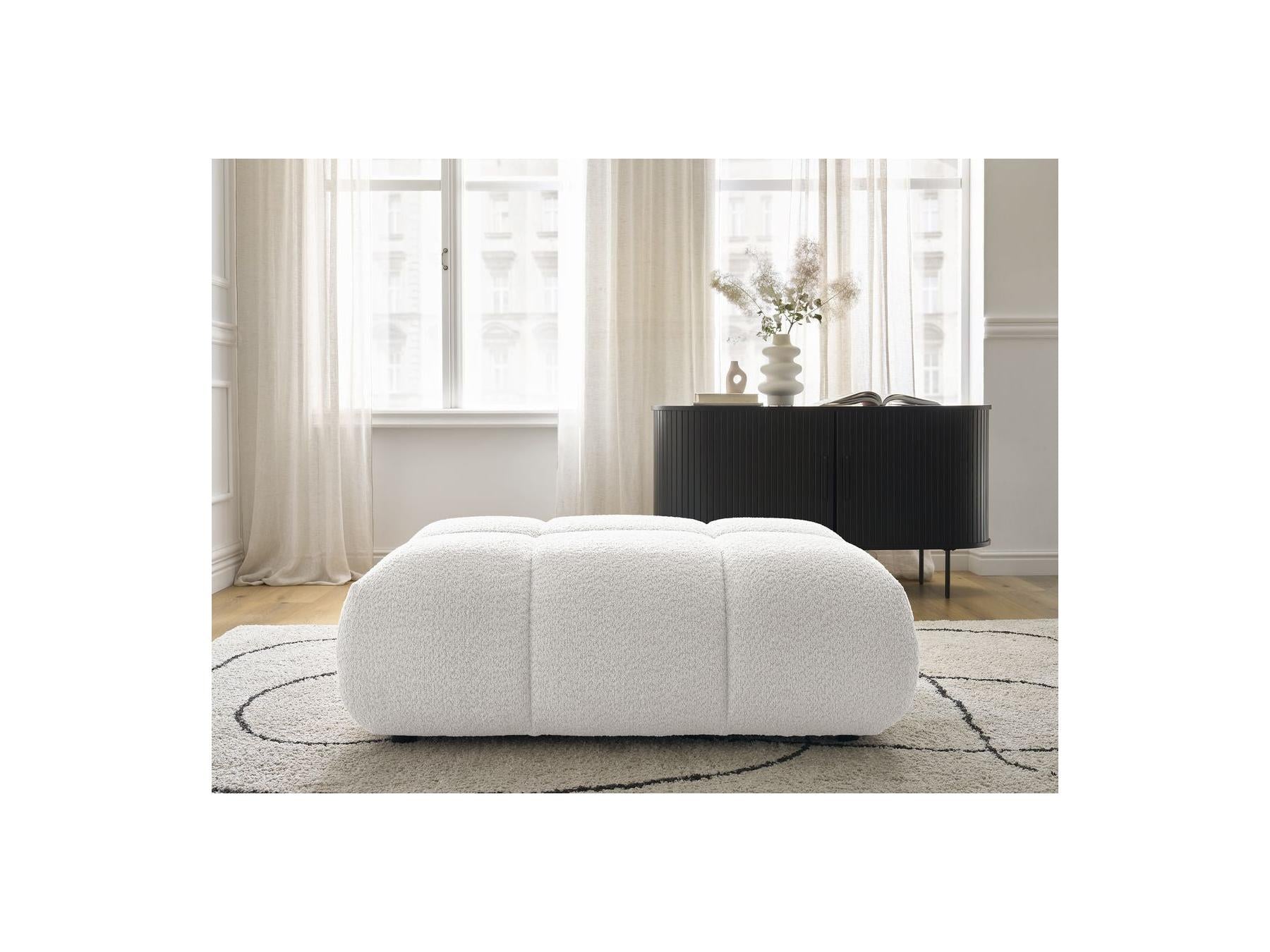 Alya - Pouffe - Bouclé Fabric