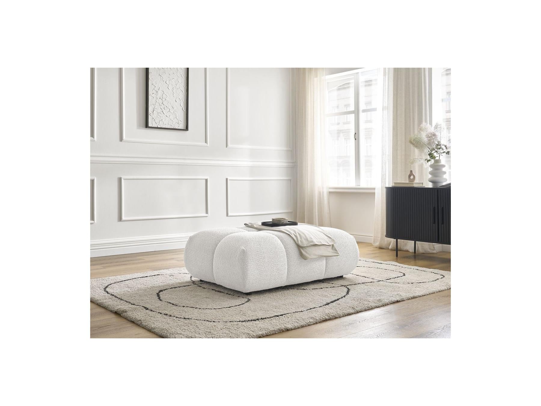 Alya - Pouffe - Bouclé Fabric
