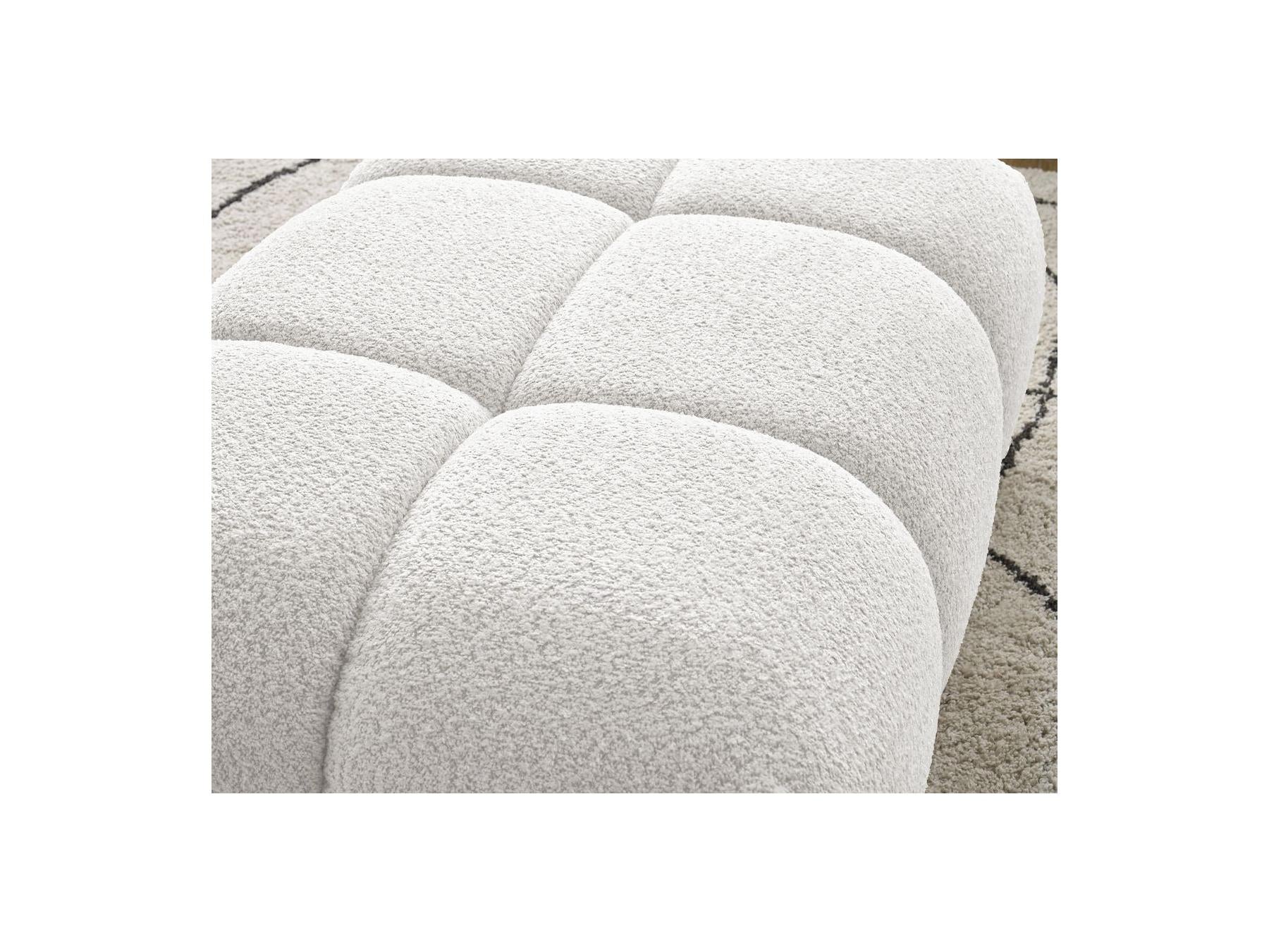 Alya - Pouffe - Bouclé Fabric