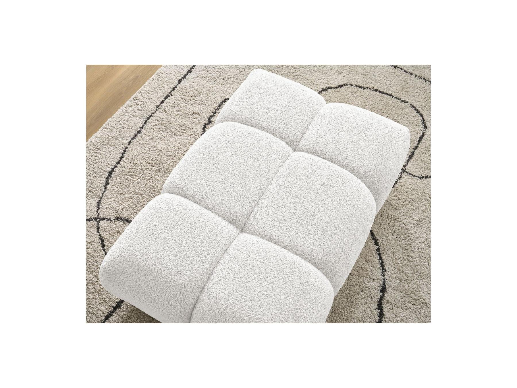 Alya - Pouffe - Bouclé Fabric