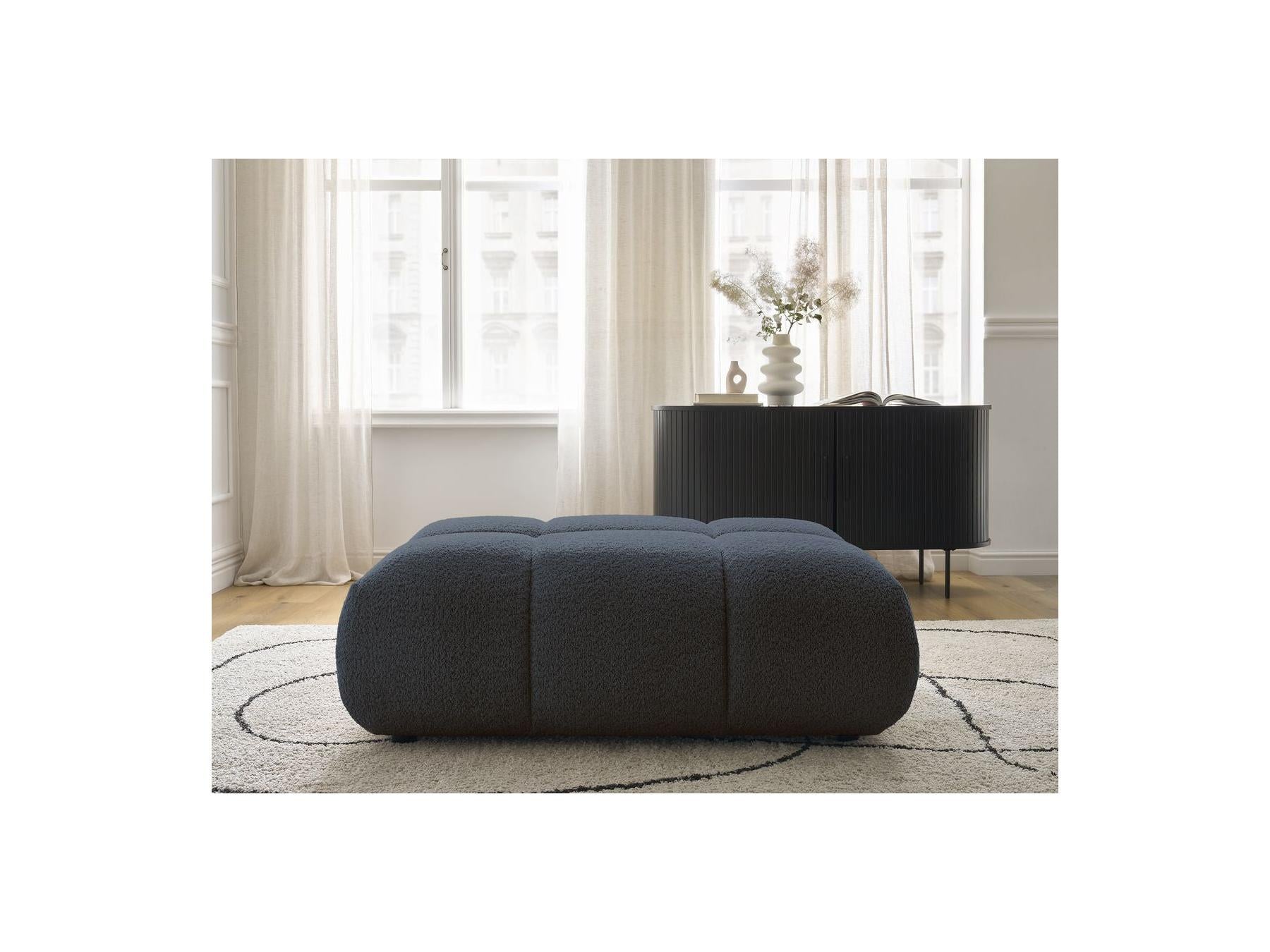 Alya - Pouffe - Bouclé Fabric