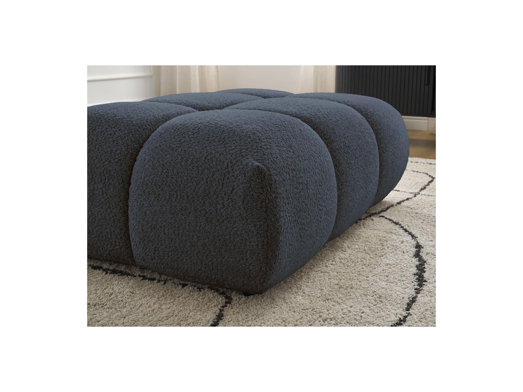 Alya - Pouffe - Bouclé Fabric