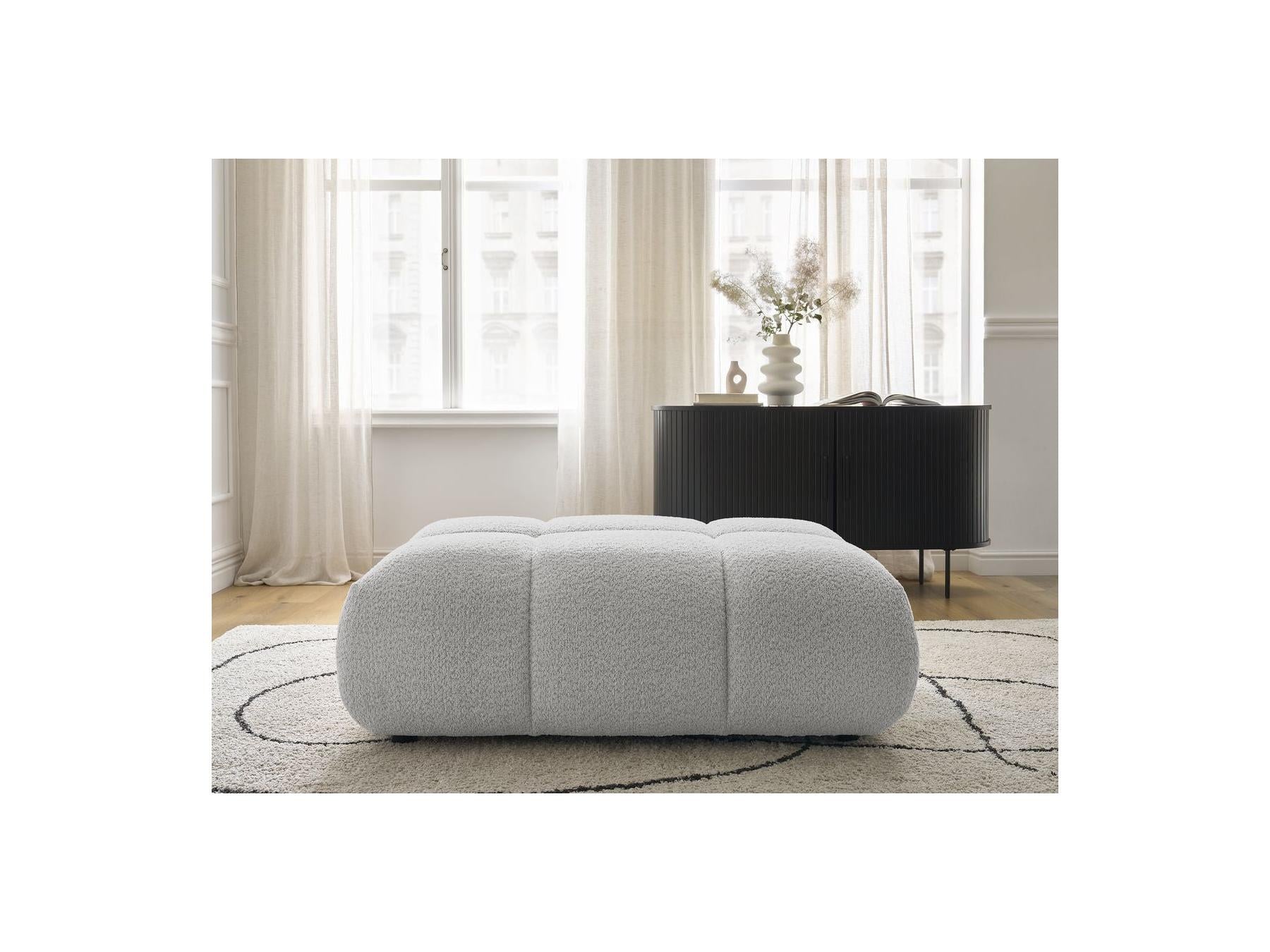 Alya - Pouffe - Bouclé Fabric