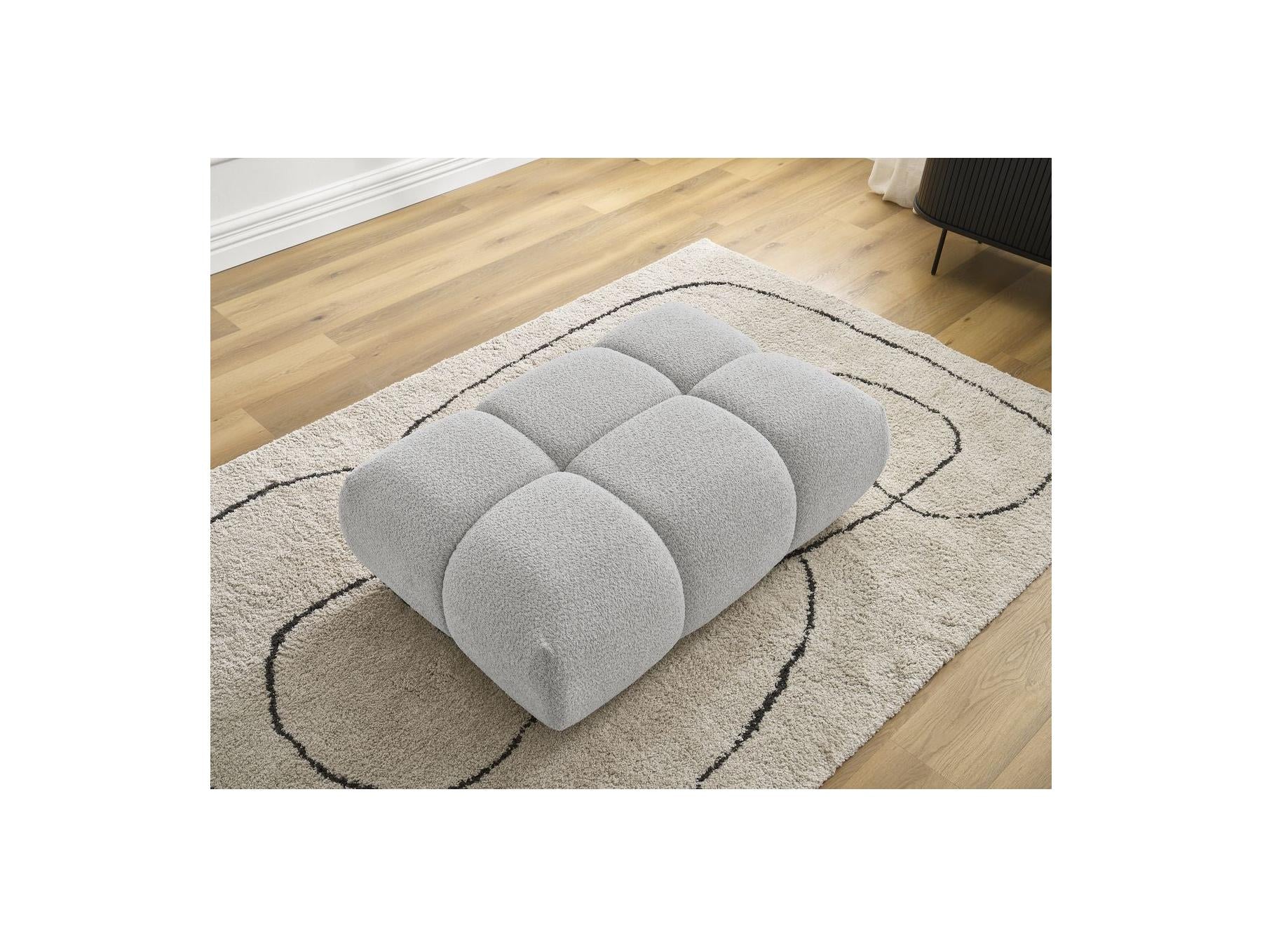 Alya - Pouffe - Bouclé Fabric