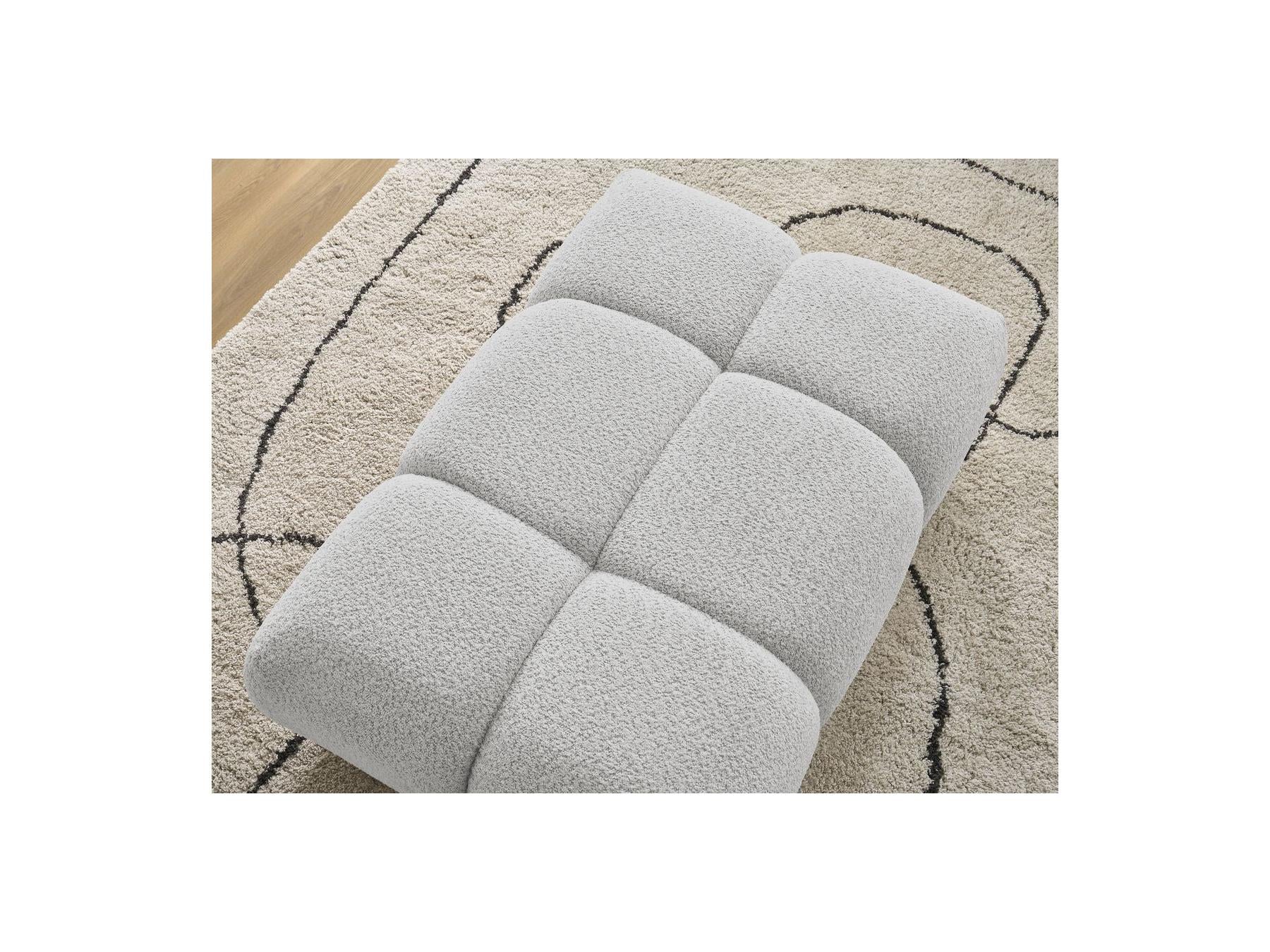 Alya - Pouffe - Bouclé Fabric