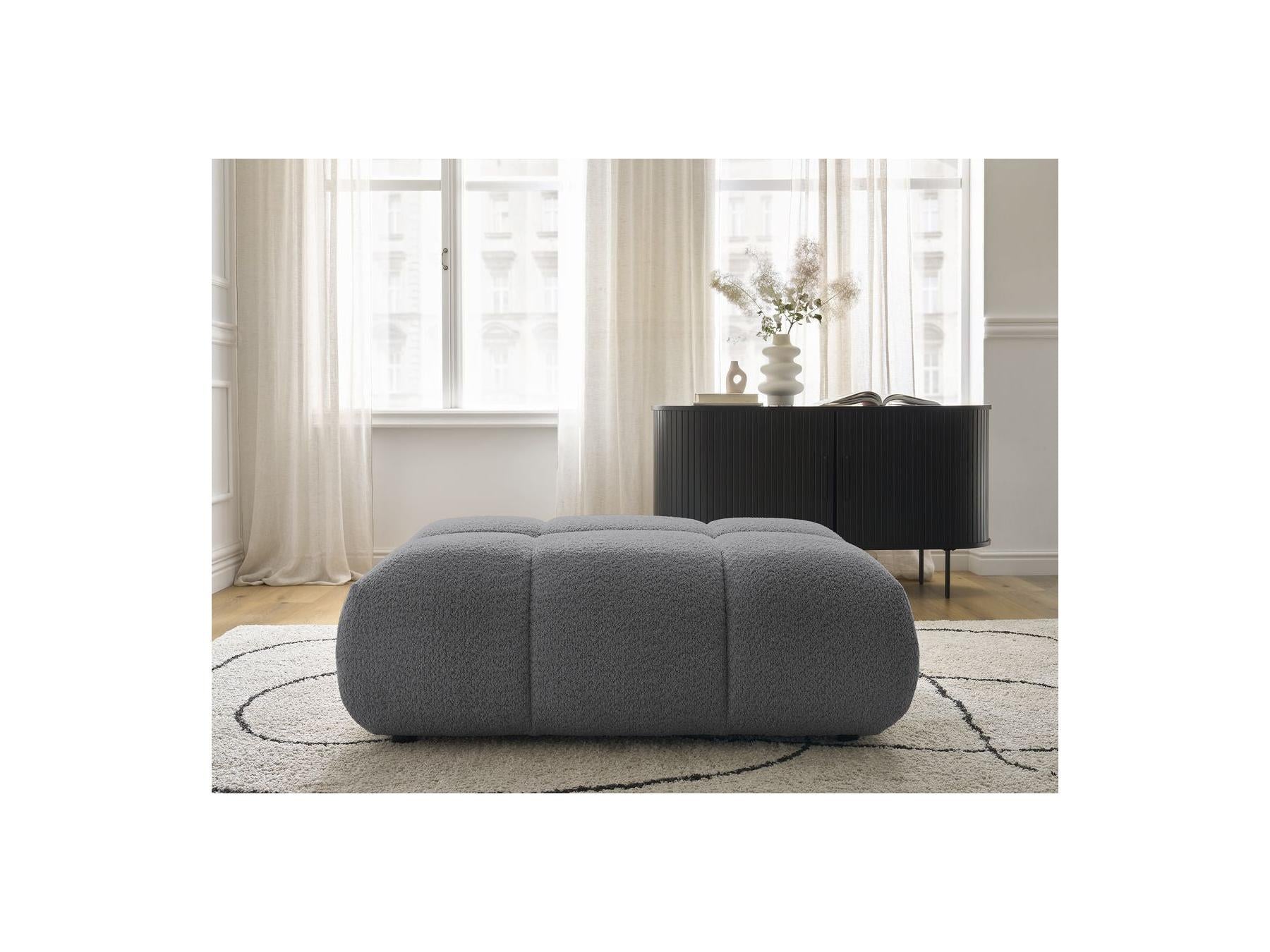 Alya - Pouffe - Bouclé Fabric