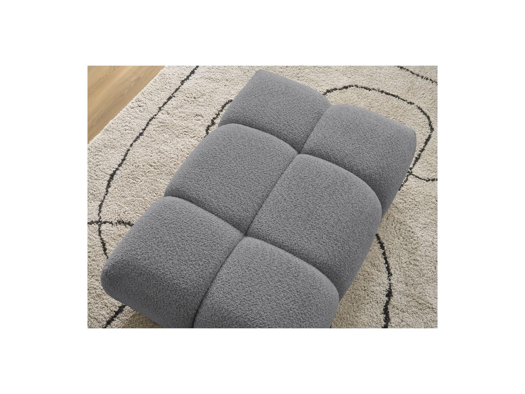 Alya - Pouffe - Bouclé Fabric