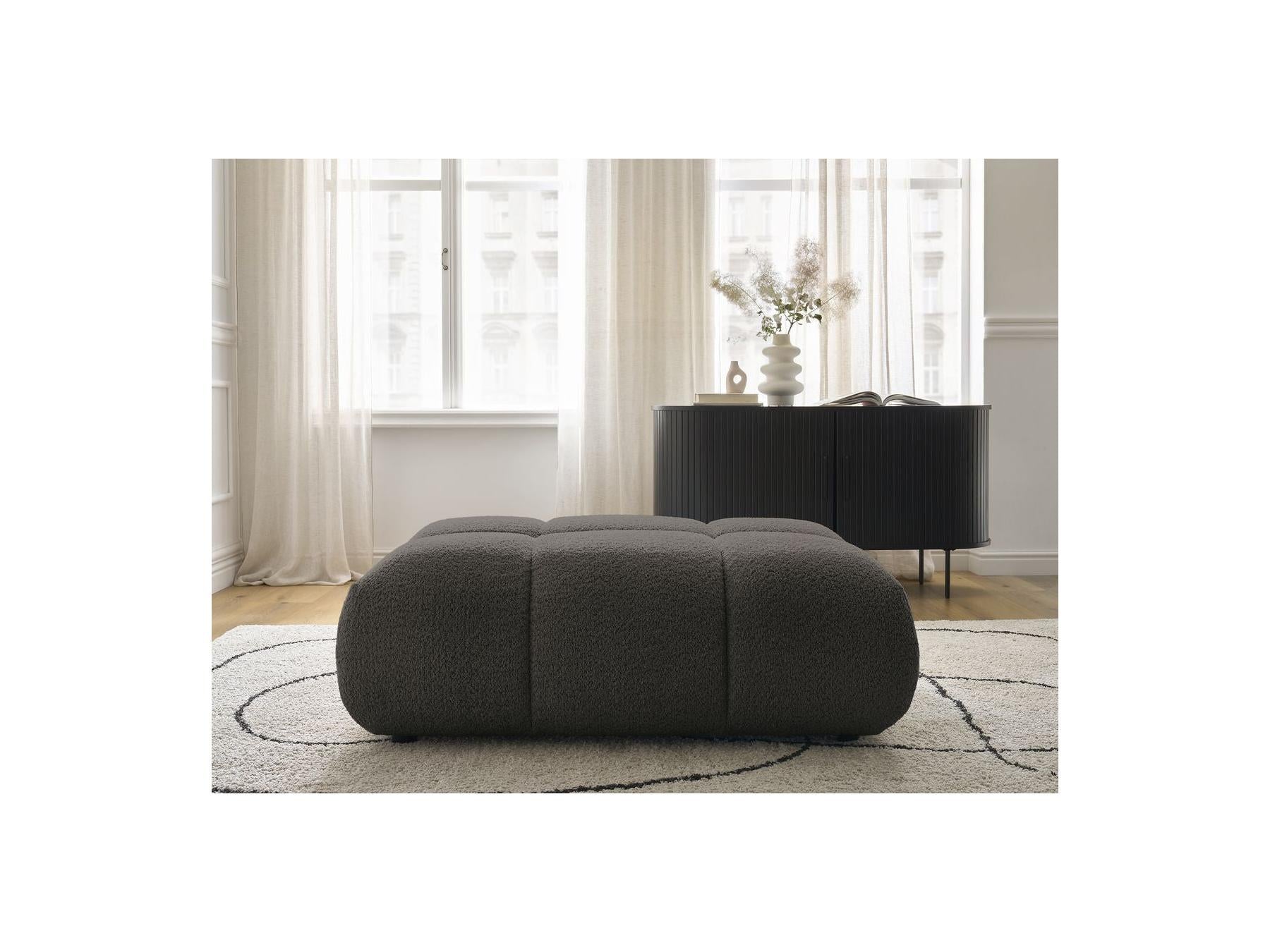 Alya - Pouffe - Bouclé Fabric