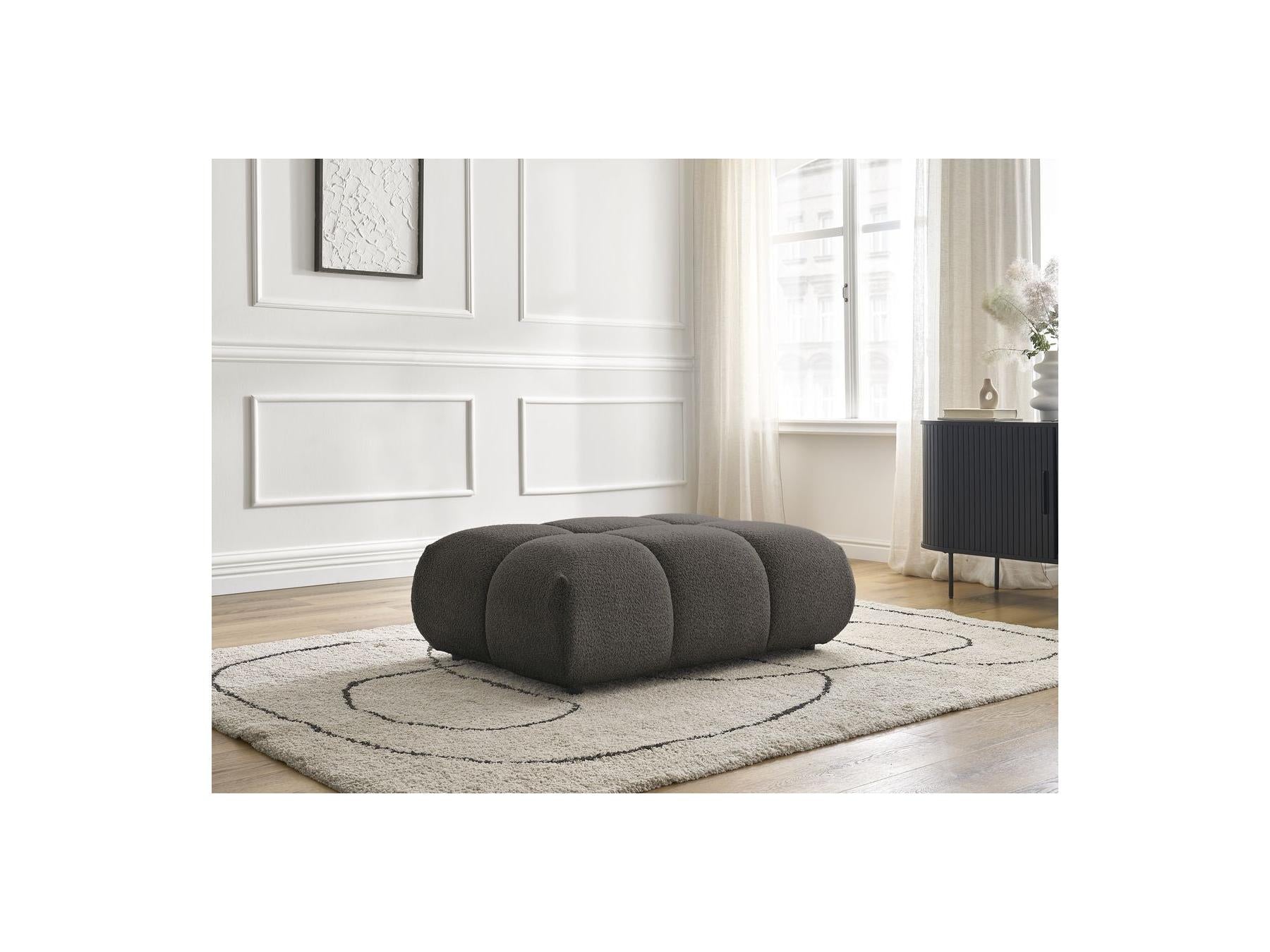 Alya - Pouffe - Bouclé Fabric