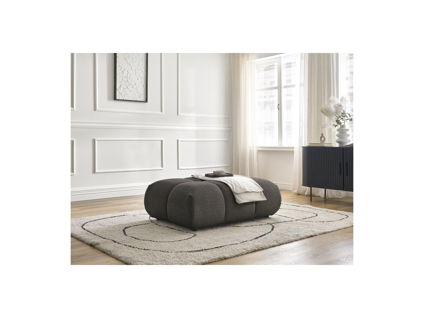Alya - Pouffe - Bouclé Fabric