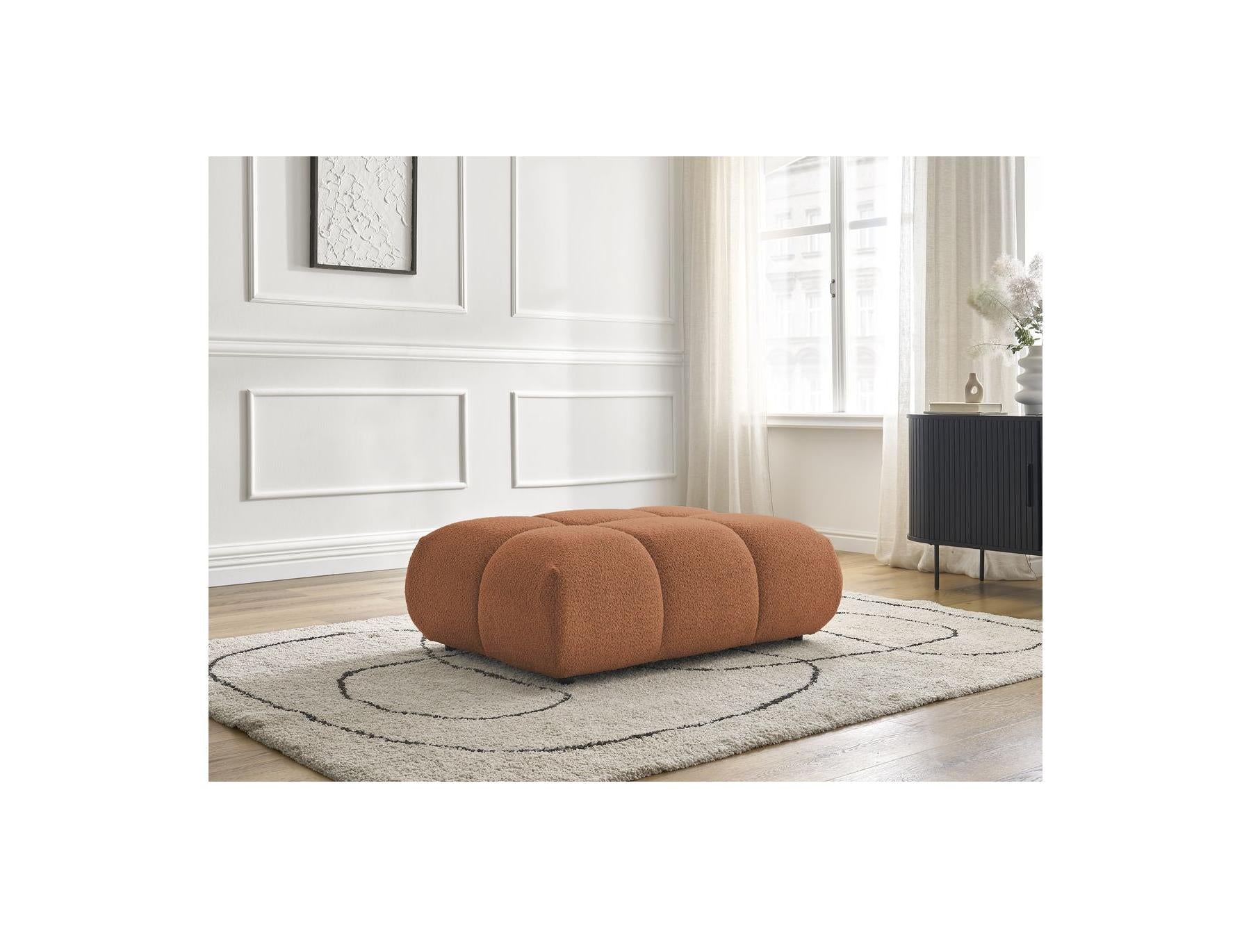 Alya - Pouffe - Bouclé Fabric
