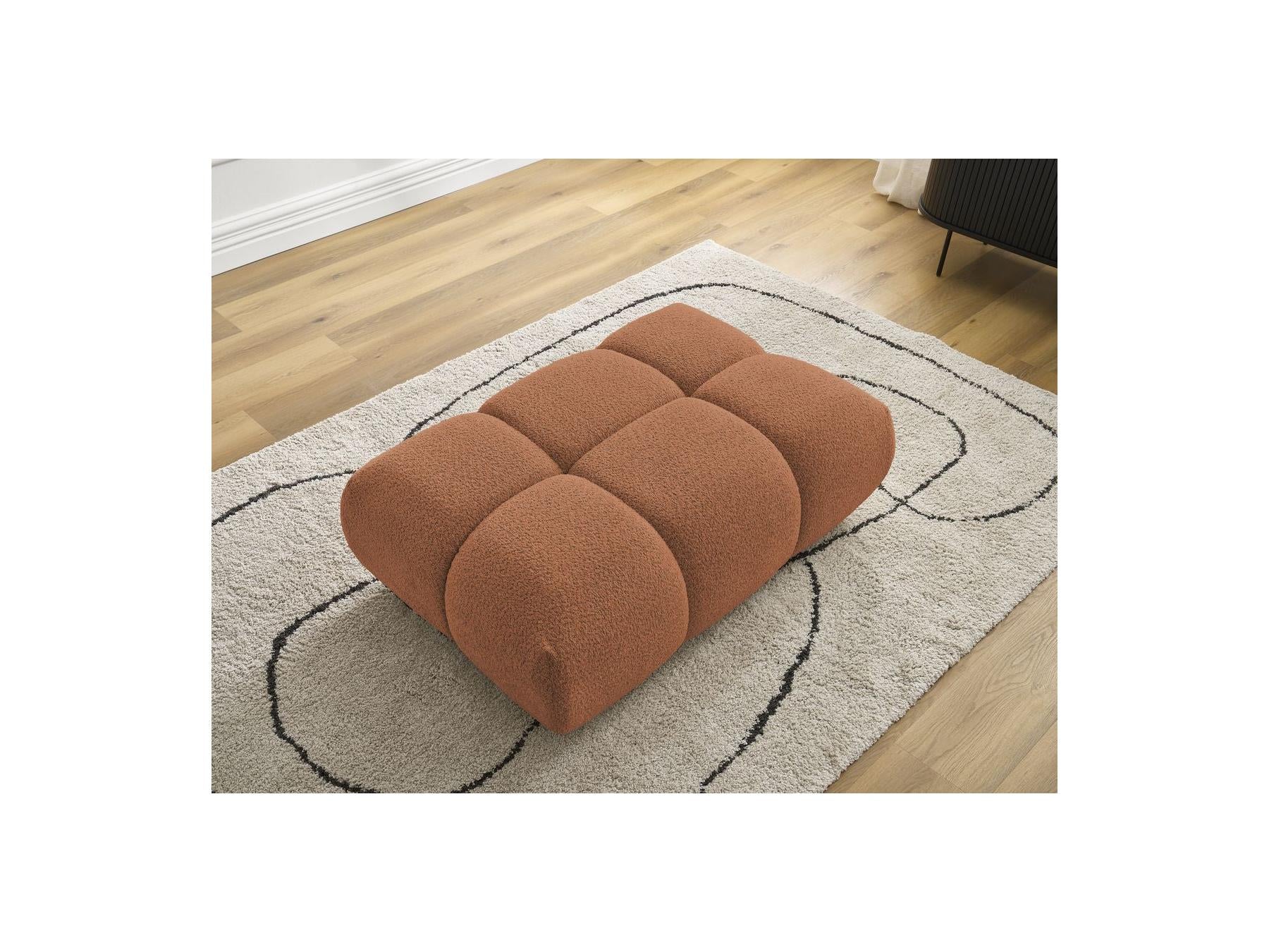 Alya - Pouffe - Bouclé Fabric