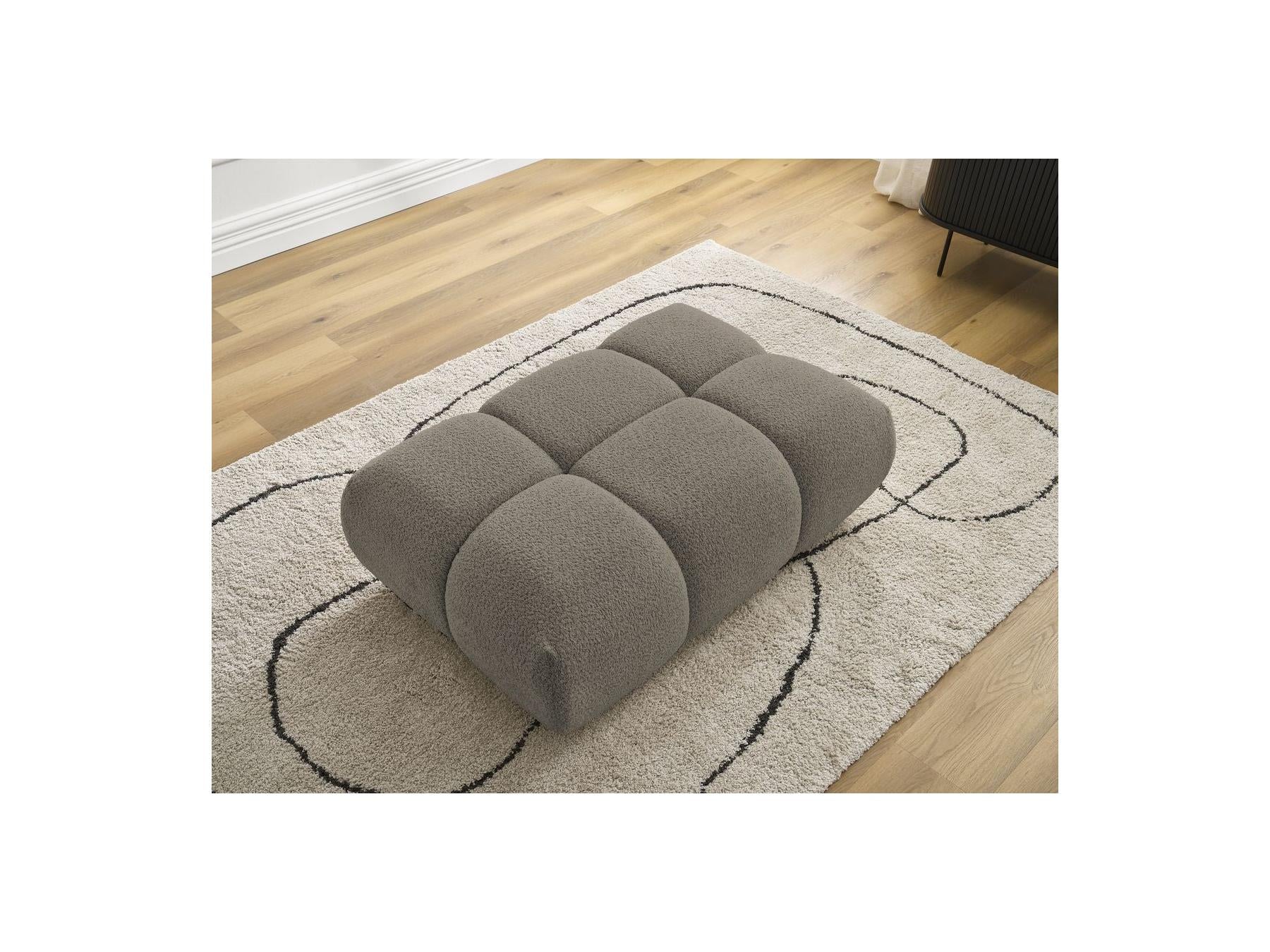 Alya - Pouffe - Bouclé Fabric