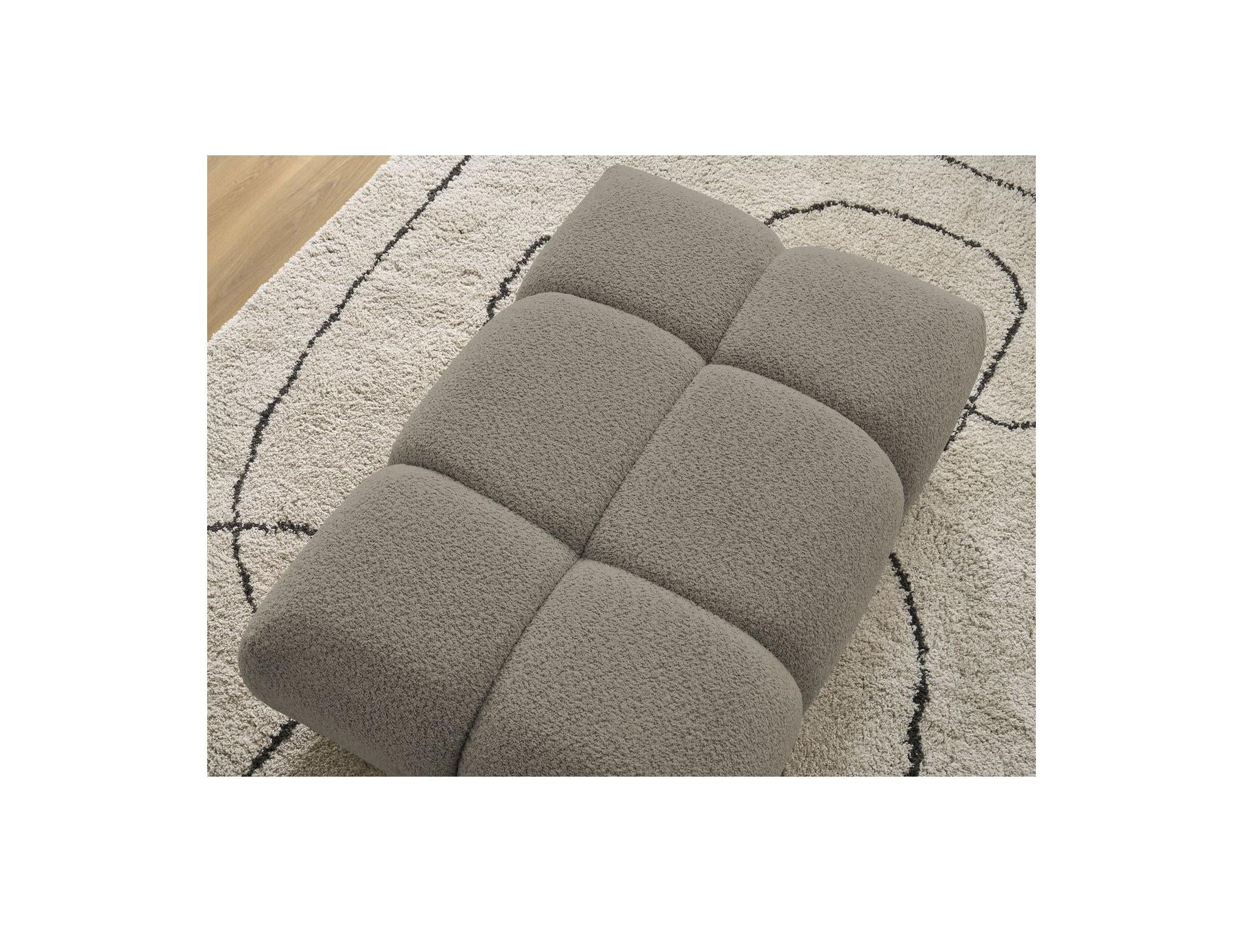 Alya - Pouffe - Bouclé Fabric