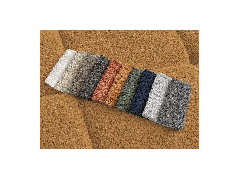 Canapé D'Angle Fixe - Alya - Tissu Bouclette - Angle Droit