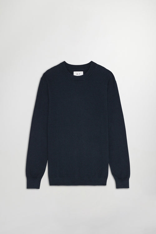 Knit Fabian Crew 6686 - Navy Blue