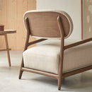 Sillón Romane de madera maciza - Beige